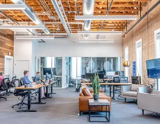 Professional accountancy team in a modern office